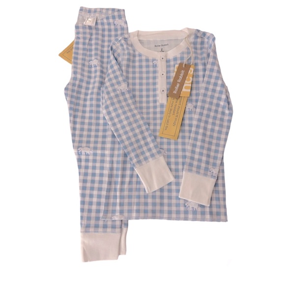 Roller Rabbit Other - Roller Rabbit - Hatchi Gingham Pajama set - 2T